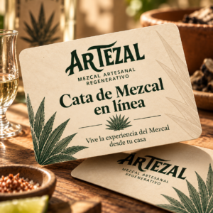Cata de Mezcal en Línea – Kit 4 botellas de 50 ml + Sesión en Vivo